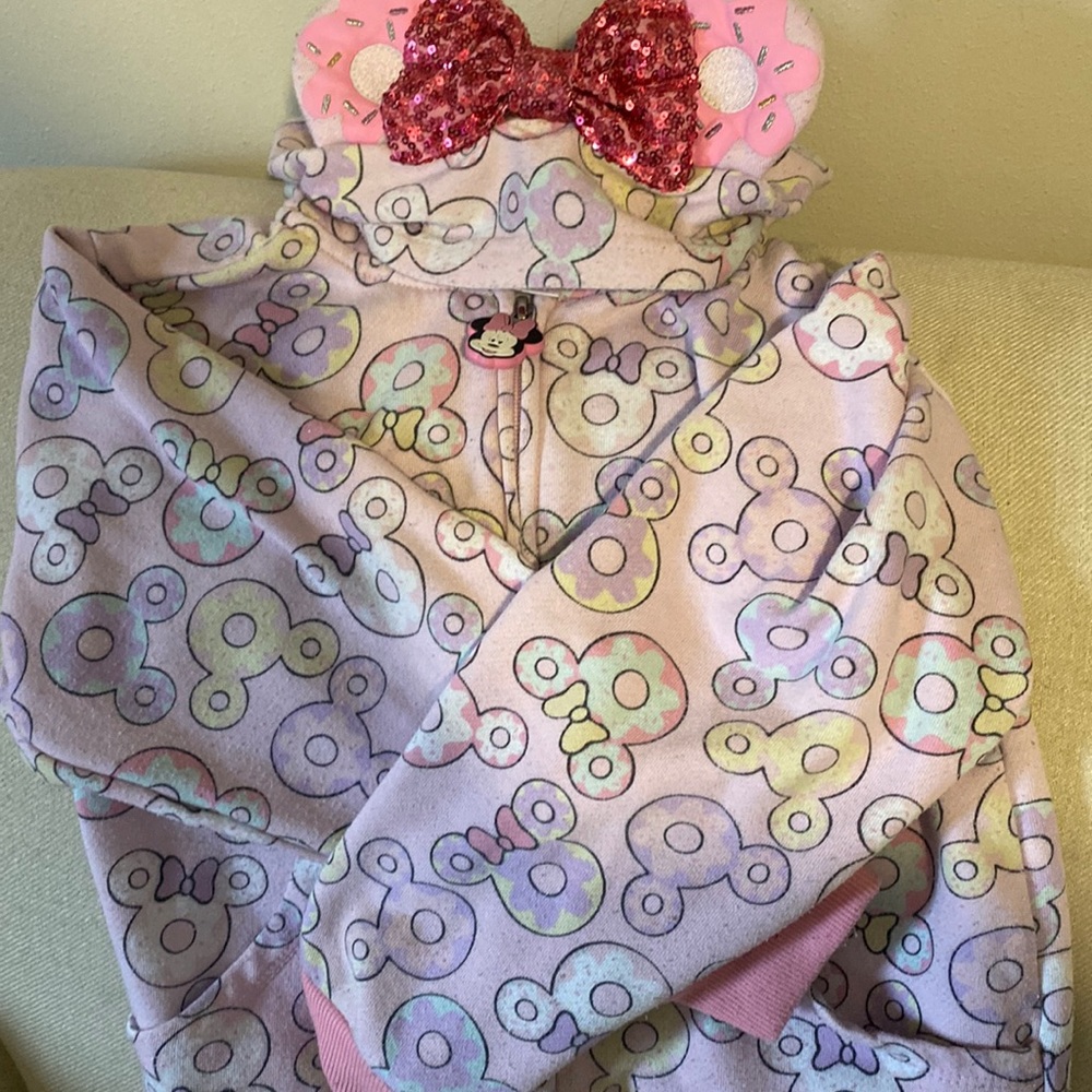 Disney Minnie donut ears hoodie